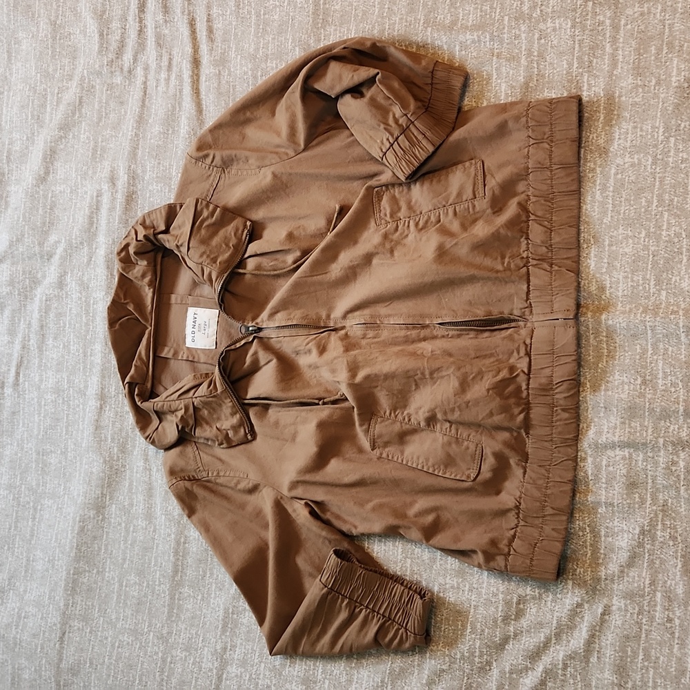 Bomber Jacket with Ruffle Collar